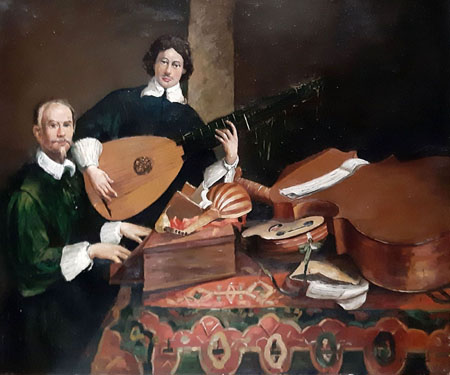 2101-T2 | 50cm x 61cm | musiciens 